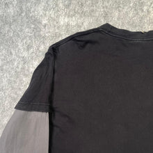 Load image into Gallery viewer, Gothic Cross Long Sleeved Y2K Grunge Black Blue, Size XL