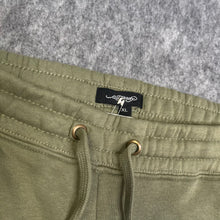 Load image into Gallery viewer, Ed Hardy Khaki Tattoo Y2K Flared Joggers, Size XL