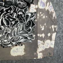 Load image into Gallery viewer, Shiroi Neko Y2K Tattoo Graffiti 2000s Brown Multi Long Sleeved Top, Size XL