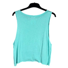 Load image into Gallery viewer, Angels & Diamonds Turquoise Winged Cross Graphic Tank Top, Size: XL