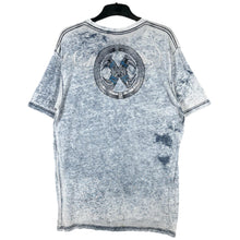 Load image into Gallery viewer, Y2K Gothic Grunge Affliction Ed Hardy Style Xtreme Couture Blue Top Size Large
