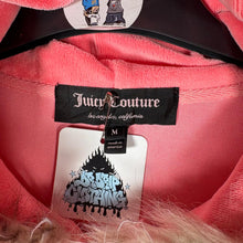 Load image into Gallery viewer, Y2K Mcbling Juicy Couture Reworked Fur-Trim Velour Hoodie • Medium