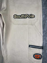 Load image into Gallery viewer, Southpole Y2K Off White Cream Hiphop Jeans, Size Medium