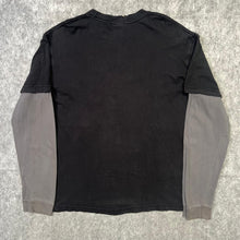 Load image into Gallery viewer, Gothic Cross Long Sleeved Y2K Grunge Black Blue, Size XL