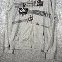 Load image into Gallery viewer, Quiksilver 2000s TV Graphic Zip Hoodie – Grey (M)