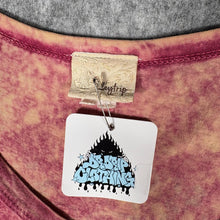 Load image into Gallery viewer, Daytrip Y2K Acid Wash Graphic Tee Pink Floral Print T-Shirt Size S