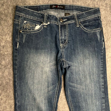 Load image into Gallery viewer, Love Nation Y2K Flower Embellished BootCut Jeans , Waist 32