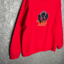 Load image into Gallery viewer, Red Roc Embroidered Cartoon Hiphop Y2K Sweater, Size XL