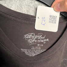 Load image into Gallery viewer, Fame And Fortune Pink & Blue Rose with Wings Grunge Graphic Top, Size M