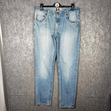 Load image into Gallery viewer, Ed Hardy Style Y2K Tattoo Embroidered Early 2000s Streetwear Light Wash Jeans