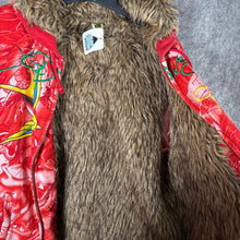 Load image into Gallery viewer, Ed Hardy by Christian Audigier Tattooo Embroidered Full Zip Fur Japan Hoodie