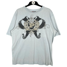 Load image into Gallery viewer, Phat Farm Light Blue Grey Crest Logo T-Shirt Y2K Hip Hop Streetwear