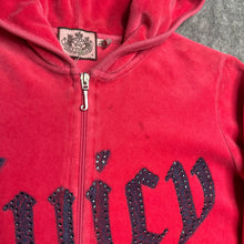 Load image into Gallery viewer, Juicy Couture Pink Diamante Juicy Hoodie,Size Medium