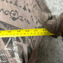 Load image into Gallery viewer, Affliction Brown Gothic Y2K Skull Grunge 2000s Top, Size L