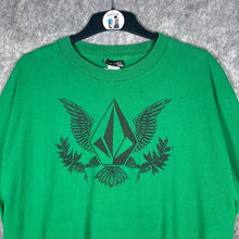 Load image into Gallery viewer, Volcom Graphic Eagle Logo Green T-Shirt Streetwear Tee L