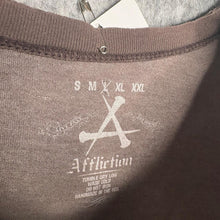 Load image into Gallery viewer, Affliction Brown Gothic Y2K Skull Grunge 2000s Top, Size L