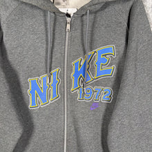 Load image into Gallery viewer, Y2K Nike Grey Zip Hoodie XL , Retro Logo, Y2K Sportswear Street Style