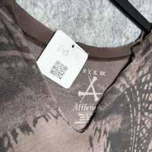 Load image into Gallery viewer, Affliction Brown Gothic Y2K Skull Grunge 2000s Top, Size L