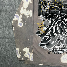 Load image into Gallery viewer, Shiroi Neko Y2K Tattoo Graffiti 2000s Brown Multi Long Sleeved Top, Size XL