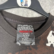 Load image into Gallery viewer, Mecca Vintage Fit Graphic Tee Brown Black Pattern T-Shirt, Size M