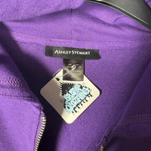 Load image into Gallery viewer, Gothic Y2K 2000s Fleur De Lis Studded Ashley Stewart Purple Hoodie, Size 2XL