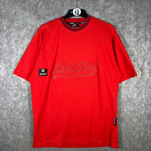 Load image into Gallery viewer, Y2K Hip Hop 2000s Sports Karl Kani Performance Red T-shirt Size Medium