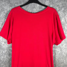 Load image into Gallery viewer, Mishcha MXM Red Graphic Angel Heart Wings Tee Oversized Fit