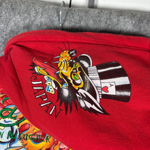 Load image into Gallery viewer, Ed Hardy by Christian Audigier Tattooo Embroidered Full Zip Fur Japan Hoodie