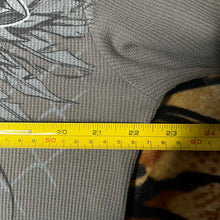 Load image into Gallery viewer, MMA Elite Brown Skull Gothic Grunge Long Sleeved Angel Wing Cyber Top, Size L