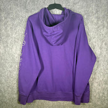 Load image into Gallery viewer, Gothic Y2K 2000s Fleur De Lis Studded Ashley Stewart Purple Hoodie, Size 2XL