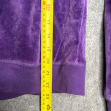 Load image into Gallery viewer, Juicy Couture Purple Faux Fur Y2K Mcbling Zip Up Embroidered Hoodie, Size L