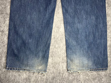 Load image into Gallery viewer, Eight 732 Embroidered Y2K 2000’s Hip Hop Blue Wash ‘Born Rider’ Jeans 36W 34L
