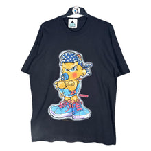 Load image into Gallery viewer, Screen Stars Gangsta Baby Graphic Tee Black 2000s Cartoon Style XL