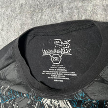 Load image into Gallery viewer, MMA Elite Rare Long Sleeved Fleur De Lis Black Gothic Y2K Top, Size 2XL