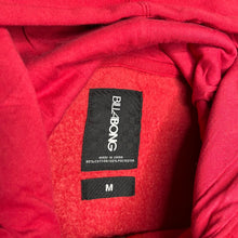 Load image into Gallery viewer, Billabong Red Gothic Sword & Eagle Grunge Drawstring Hoodie, Size Medium