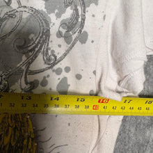 Load image into Gallery viewer, Southpole White Y2K Angel Wing Mcbling Gothic Cross Top, Size M