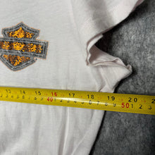 Load image into Gallery viewer, Harley Davidson Angel Wing White Grunge Y2K Top, Size L
