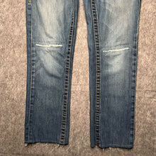 Load image into Gallery viewer, True Religion Y2K Embroidered Logo Distressed leg & Knee Ricky Jeans,Waist 28