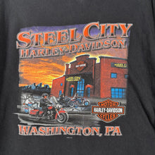 Load image into Gallery viewer, Harley Davidson 2007 Steel City Eagle Graphic Tee Black XL Vintage