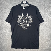 Load image into Gallery viewer, Affliction Black Tribal Crest Graphic T-Shirt 00s Y2K USA Made Size L