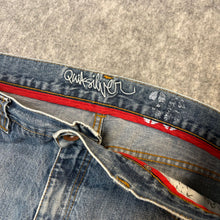 Load image into Gallery viewer, Quicksilver Cargo Flap Pocket Distressed Straight Leg Jeans, Waist 36