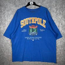 Load image into Gallery viewer, Southpole Blue Graphic Crest Tee Y2K Hip Hop Streetwear T-Shirt Size XL