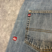 Load image into Gallery viewer, Quicksilver Cargo Flap Pocket Distressed Straight Leg Jeans, Waist 36