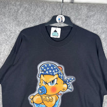 Load image into Gallery viewer, Screen Stars Gangsta Baby Graphic Tee Black 2000s Cartoon Style XL