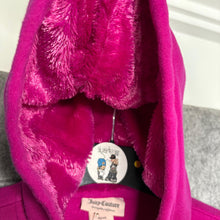 Load image into Gallery viewer, Juicy Couture Pink Y2K Fleeced Mcbling Embroidered Hoodie, Size S-M