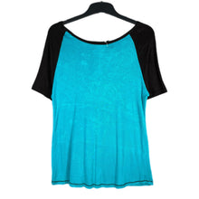 Load image into Gallery viewer, Liberty Wear Turquoise Cross Graphic Angel Wings Top Tee XL Y2K Aesthetic