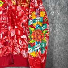 Load image into Gallery viewer, Ed Hardy by Christian Audigier Tattooo Embroidered Full Zip Fur Japan Hoodie