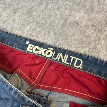 Load image into Gallery viewer, Ecko Unltd. 2000s Multi Panel Seam Line Embroidered Pocket Jeans, Size