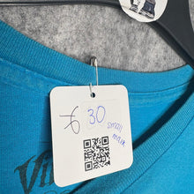 Load image into Gallery viewer, Vindication Blue Skull Snake Y2K Gothic Grunge Top, Size XL