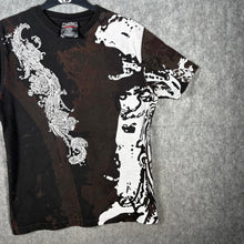 Load image into Gallery viewer, Mecca Vintage Fit Graphic Tee Brown Black Pattern T-Shirt, Size M